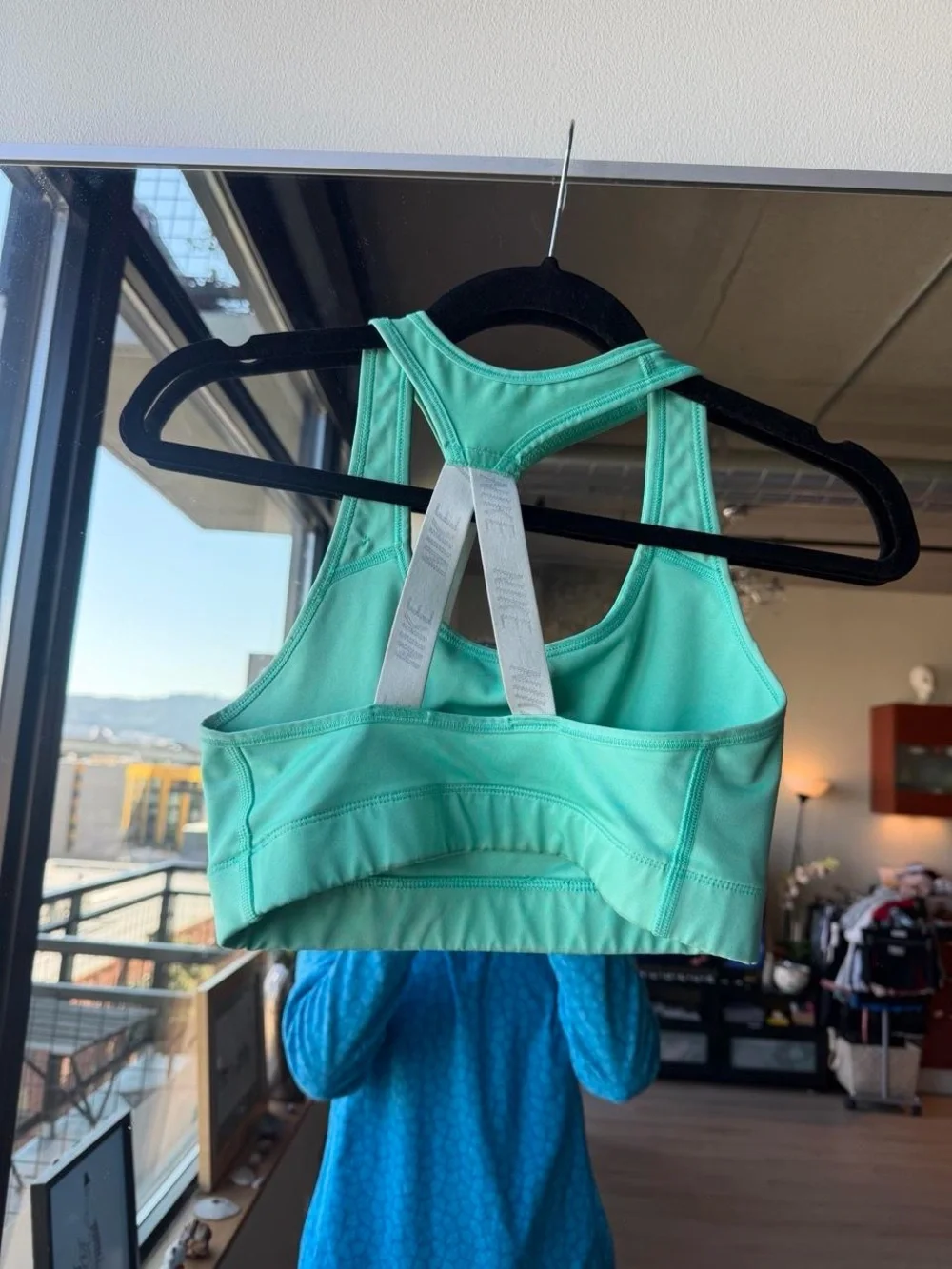 Nike Mint Green 'Just Do It' Racerback Sports Bra